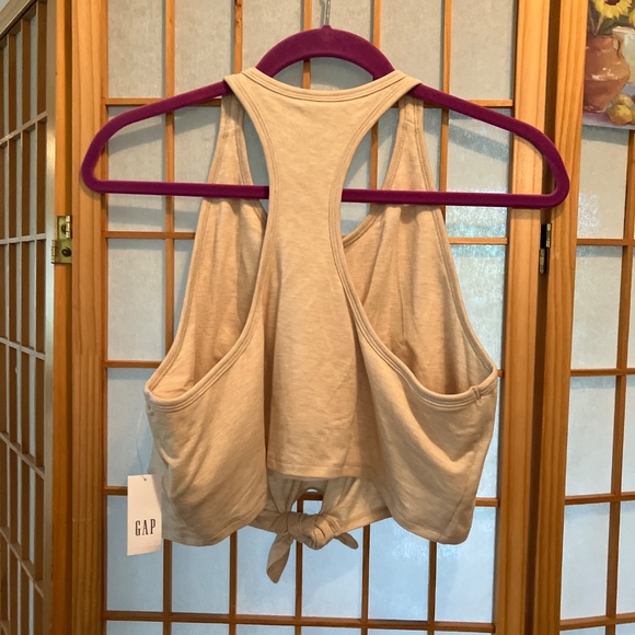 NWT TAN GapFit Breathe Tie-Front Cropped Brami - Picture 3 of 7